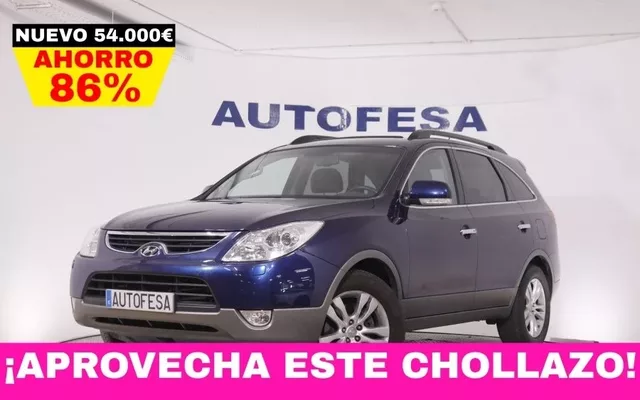 HYUNDAI ix55 3.0 CRDI VGT STYLE AUTO 240CV AWD 7 PLAZAS 5P # CUERO,TECHO ELEC,NAVY,PARKTRONIC