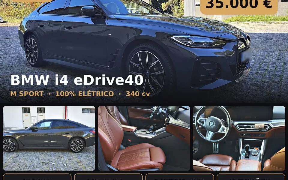 BMW i4 eDrive40 Pack Desportivo M