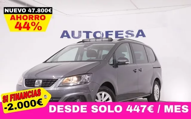 SEAT Alhambra ALHAMBRA 1.4 TSI DSG STYLE GO AUTO 150CV 7 PLAZAS 5P # IVA DEDUCIBLE, TECHO ELECTRICO PANORAMICO, NAVY, PARKTRONIC