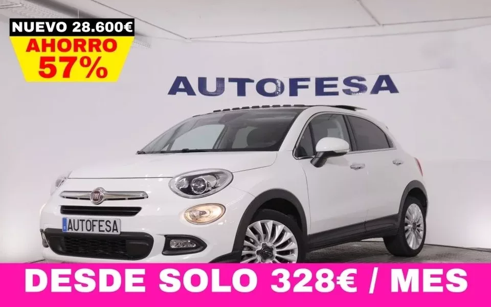 FIAT 500X 1.4 MULTIAIR LOUNGE AUTO 140CV 5P # TECHO ELECTRICO DOBLE, NAVY, PARKTRONIC