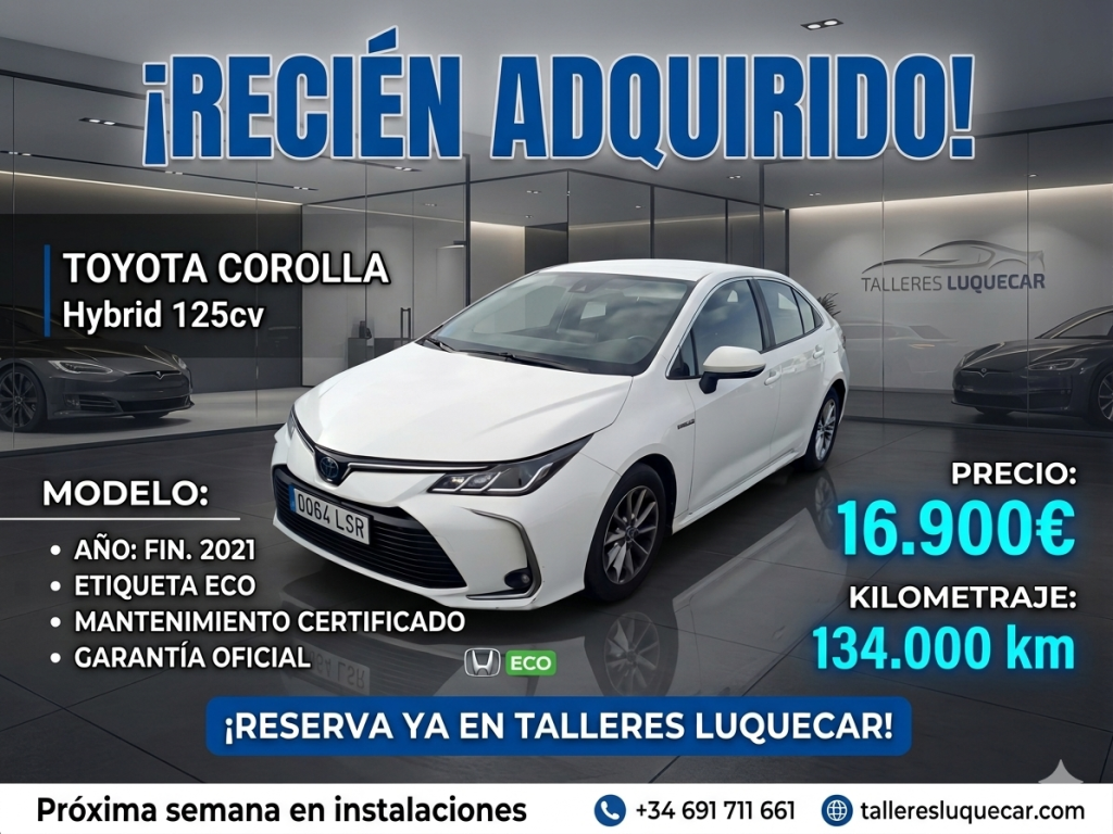 TOYOTA Corolla Corolla Sedán 125H Active Tech