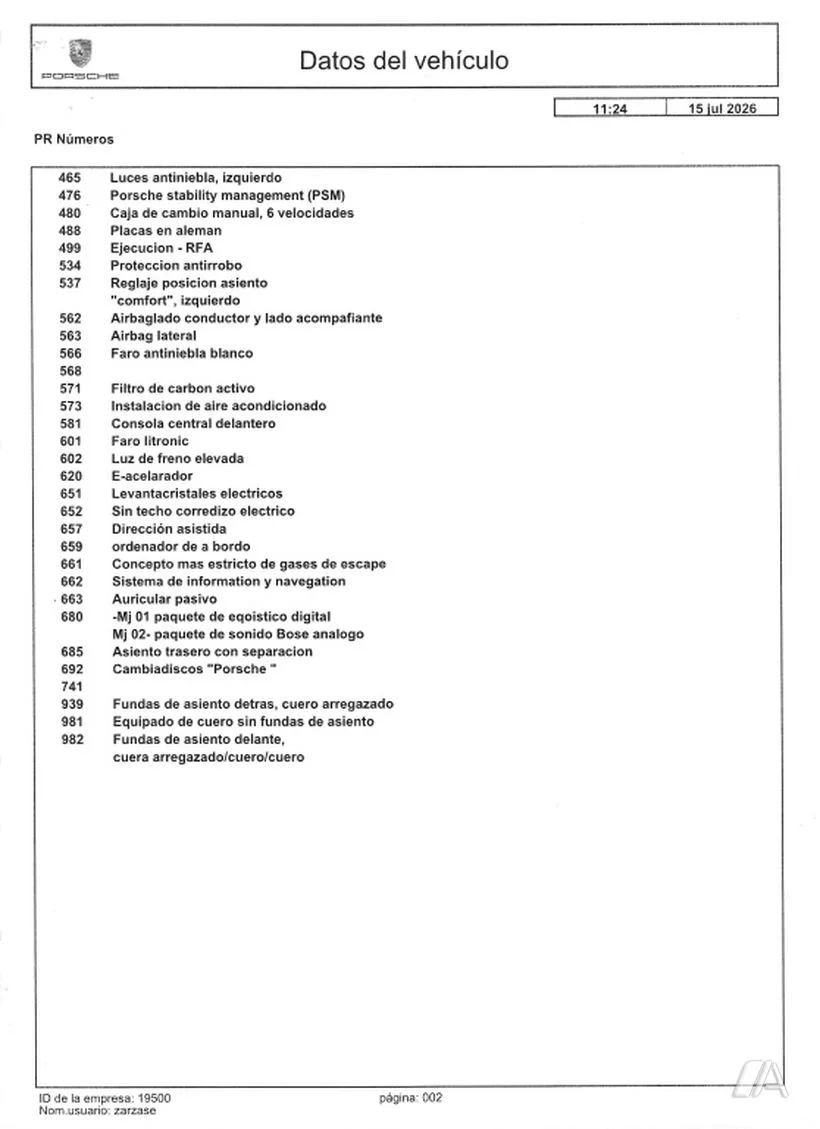 PORSCHE 911 PORSCHE 911 Deportivo Manual de 2 Puertas