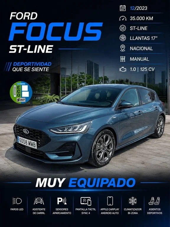 FORD Focus 1.0 Ecob. MHEV 92kW ST-Line Design SIP