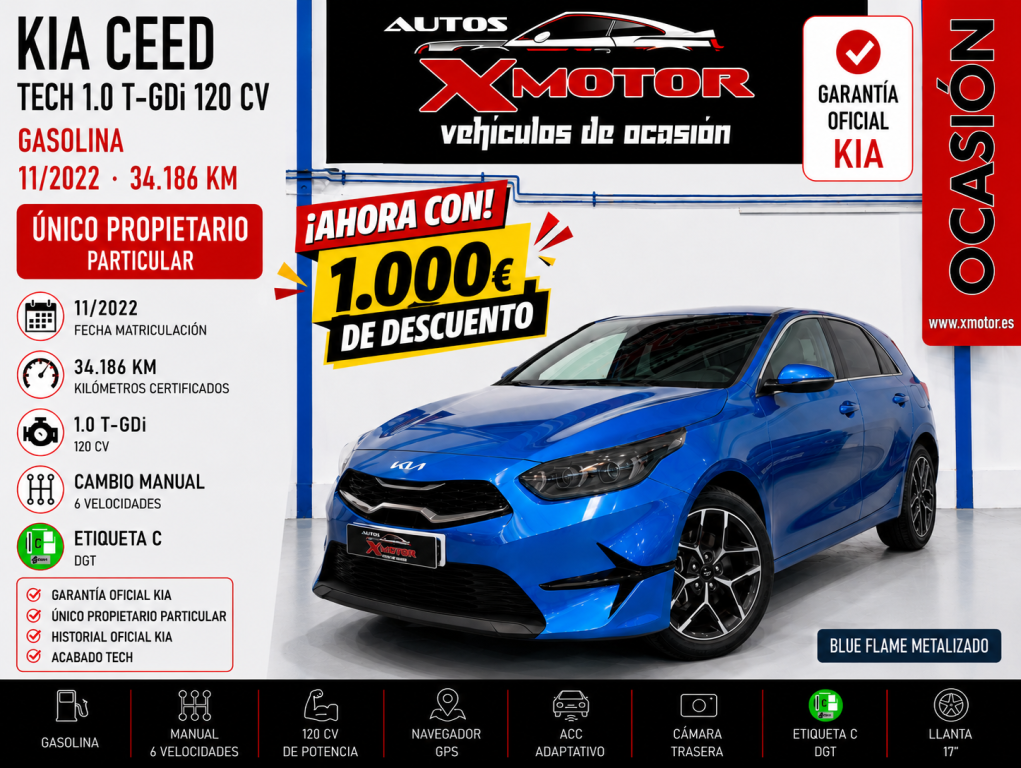 KIA Ceed Ceed 1.0 T-GDI Eco-Dynamics Tech 120