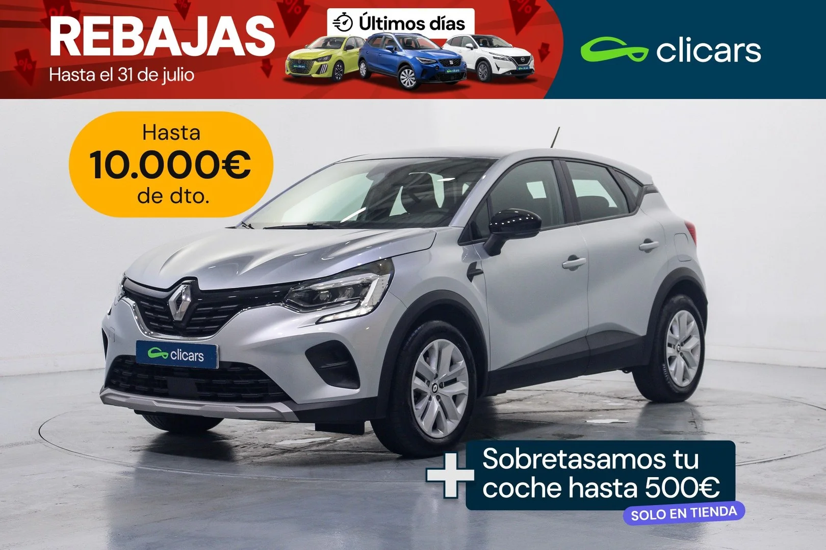 RENAULT Captur Captur E-TECH Híbrido Enchufable Evolution 117kW
