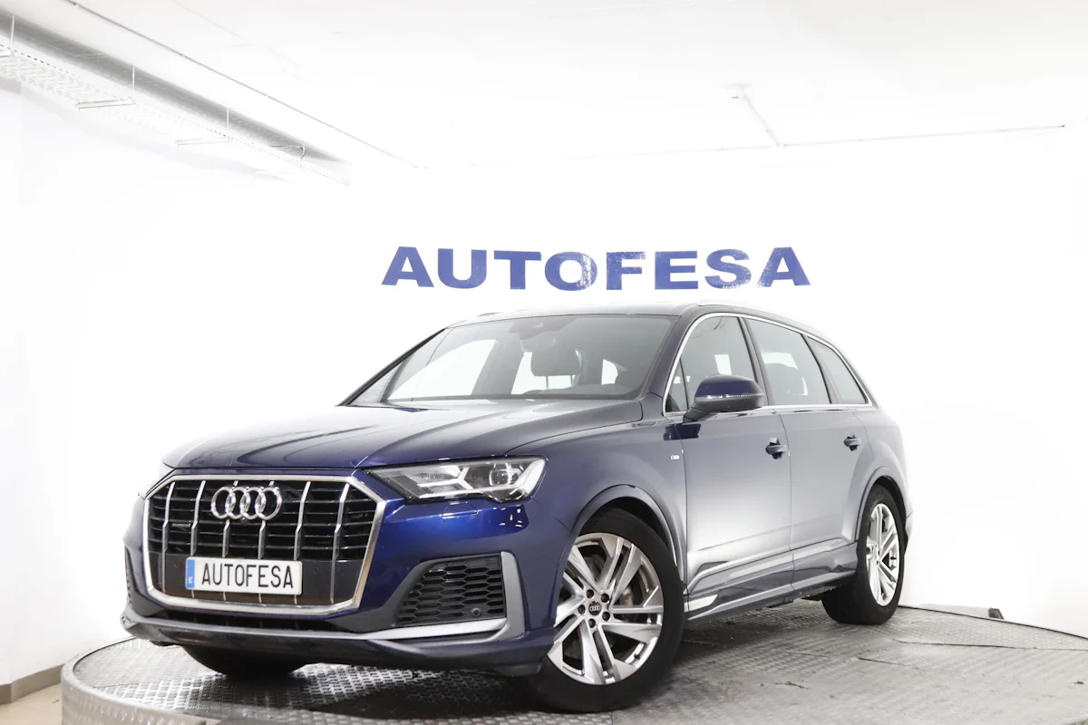 Audi Q7 3.0 HEV 50TDI S-LINE QUATTRO AUTO 7 PLAZAS 286CV 5P # IVA DEDUCIBLE, CUERO, NAVY