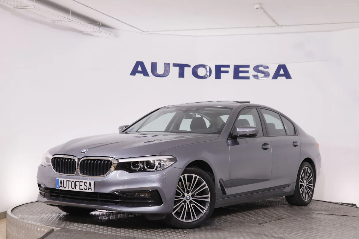 BMW 520 SERIE 5 520D AUTO 198CV SPORT LINE 4P 9400€ OPCIONALES # IVA DEDUCIBLE,NAVY,PARKTRONIC