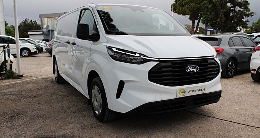 Ford - Transit Custom - 5πλη ΕΓΓΥΗΣΗ-L2H1 DIESEL (Ωφέλιμο 1276kg, Μικτό 3225kg) - Ασπρο - 2024