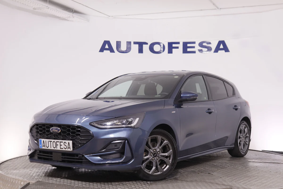 Ford Focus 1.0 ECO BOOST MHEV ST-LINE 155CV AUTO 5P # IVA DEDUCIBLE,NAVY,CAMARA TRASERA